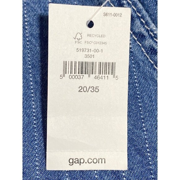 NWT Gap Striped Denim Utility Mini Skirt with Four Pockets Size 20/35 - Picture 6 of 12